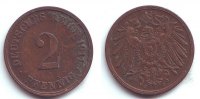 Kaiserreich 2 Pfennig 2 Pfennig - großer Adler -