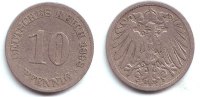 Kaiserreich 10 Pfennig 10 Pfennig - großer Adler -