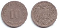 Kaiserreich 10 Pfennig 10 Pfennig - großer Adler -