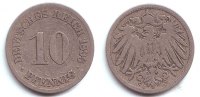 Kaiserreich 10 Pfennig 10 Pfennig - großer Adler -
