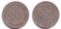 Kaiserreich 10 Pfennig 10 Pfennig - großer Adler -