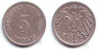 Kaiserreich 5 Pfennig 5 Pfennig - großer Adler -