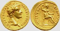 Römisches Kaiserreich Aureus Kaiser Tiberius (14-37)