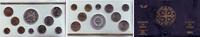 Frankreich KMS 1 Centime - 50 Francs Kursmünzsatz Frankreich - 1 Centime - 50 Francs - Fleur de Coins
