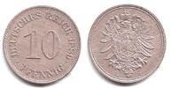 Kaiserreich 10 Pfennig 10 Reichspfennig