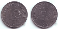 Alliierte Besetzung 10 Reichspfennig 10 Reichspfennig - ohne Hakenkreuz