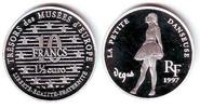 Frankreich 10 Francs - 11/2 Euro Die kleine Tänzerin