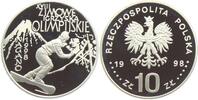 Polen 10 Zloty Olympische Spiele 1998 in Nagano - Snowboard