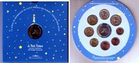 Frankreich KMS - 1 Cent - 2 Euro + Medaille Kursmünzsatz Frankreich 2002 im Blister mit Medaille - Der kleine Prinz