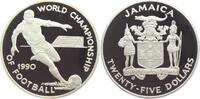 Jamaica 25 Dollar Fußball-WM 1990 - Spieler -