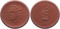 Meissen Medaille Johann Wolfgang von Goethe - Böttger Steinzeug - Meißen Schwertermarke -