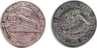 Ruhr - Sieg Medaille 125 Jahre Eisenbahn zwischen Ruhr und Sieg - Segelschiff -