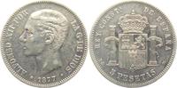 Spanien 5 Pesetas Alfonso XII. (1874 - 1885)