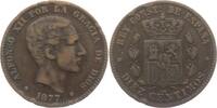 Spanien 10 Centimos Alfonso XII. (1874 - 1885)