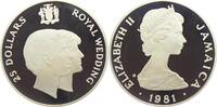 Jamaica 25 Dollar Hochzeit von Prinz Charles und Lady Diana Spencer Bild