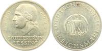 Weimarer Republik 3 Reichsmark Gotthold Ephraim Lessing