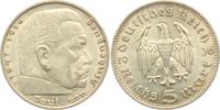 Drittes Reich 5 Reichsmark Paul von Hindenburg - ohne Hakenkreuz
