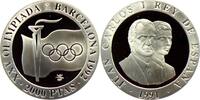 Spanien 2000 Peseten Olympische Spiele 1992 - Olympische Flamme und Flagge -