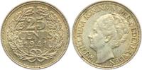Niederlande 25 Cents Wilhelmina (1890 - 1948)