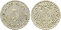 Kaiserreich 5 Pfennig 5 Pfennig - großer Adler -