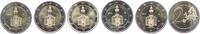 Deutschland 5 x 2 Euro Bundesländer - Hessen - Paulskirche Frankfurt - Satz A,D,F,G,J -