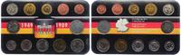 Deutschland KMS - 1 Pfennig - 1 Mark Vereinigungs-Satz - 1 Pfennig - 1 Mark je von BRD und DDR
