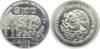 Mexico 100 Pesos Fußball Weltmeisterschaft 1986 in Mexico - mexikanische Motive mit Ball Bild