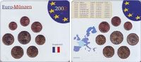 Frankreich 3,88 Euro KMS - 1 Cent - 2 Euro im Blister