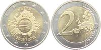 Malta 2 Euro 10 Jahre Euro Bargeld -