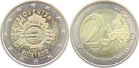Slowenien 2 Euro 10 Jahre Euro Bargeld -