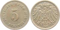 Kaiserreich 5 Pfennig 5 Pfennig - großer Adler -