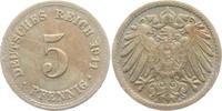 Kaiserreich 5 Pfennig 5 Pfennig - großer Adler -
