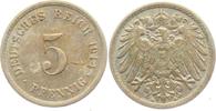 Kaiserreich 5 Pfennig 5 Pfennig - großer Adler -