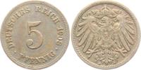 Kaiserreich 5 Pfennig 5 Pfennig - großer Adler -