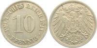 Kaiserreich 10 Pfennig 10 Pfennig - großer Adler -