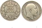 Großbritannien 6 Pence Edward VII. (1901 - 1910)