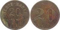 Deutschland 20 Pfennig Werth-Marke Werth-Marke R H -