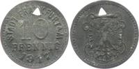 Frankfurt / Main 10 Pfennig Notgeld der Stadt Frankfurt - 10 Pfennig dreieckig gelocht -