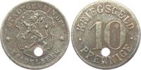 Heidelberg 10 Pfennig Notgeld der Stadtgemeinde Heidelberg - 10 Pfennig gelocht -