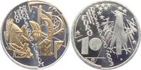 Deutschland 10 Euro Gedenkprägung - Deutsches Museum - mit Goldapplikation
