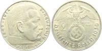 Drittes Reich 2 Reichsmark Paul von Hindenburg - mit Hakenkreuz