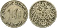 Kaiserreich ss+ 10 Pfennig - großer Adler -