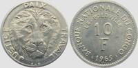 Kongo 10 Francs Löwenkopf -