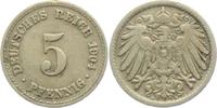 Kaiserreich 5 Pfennig 5 Pfennig - großer Adler -