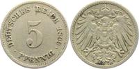 Kaiserreich 5 Pfennig 5 Pfennig - großer Adler -