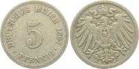 Kaiserreich 5 Pfennig 5 Pfennig - großer Adler -