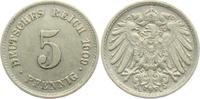 Kaiserreich 5 Pfennig 5 Pfennig - großer Adler -