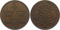 Schweden 5 Öre Gustaf V. (1907 - 1950) -