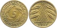 Weimarer Republik 5 Reichspfennig 5 Reichspfennig - Ährenbündel