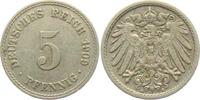 Kaiserreich 5 Pfennig 5 Pfennig - großer Adler -